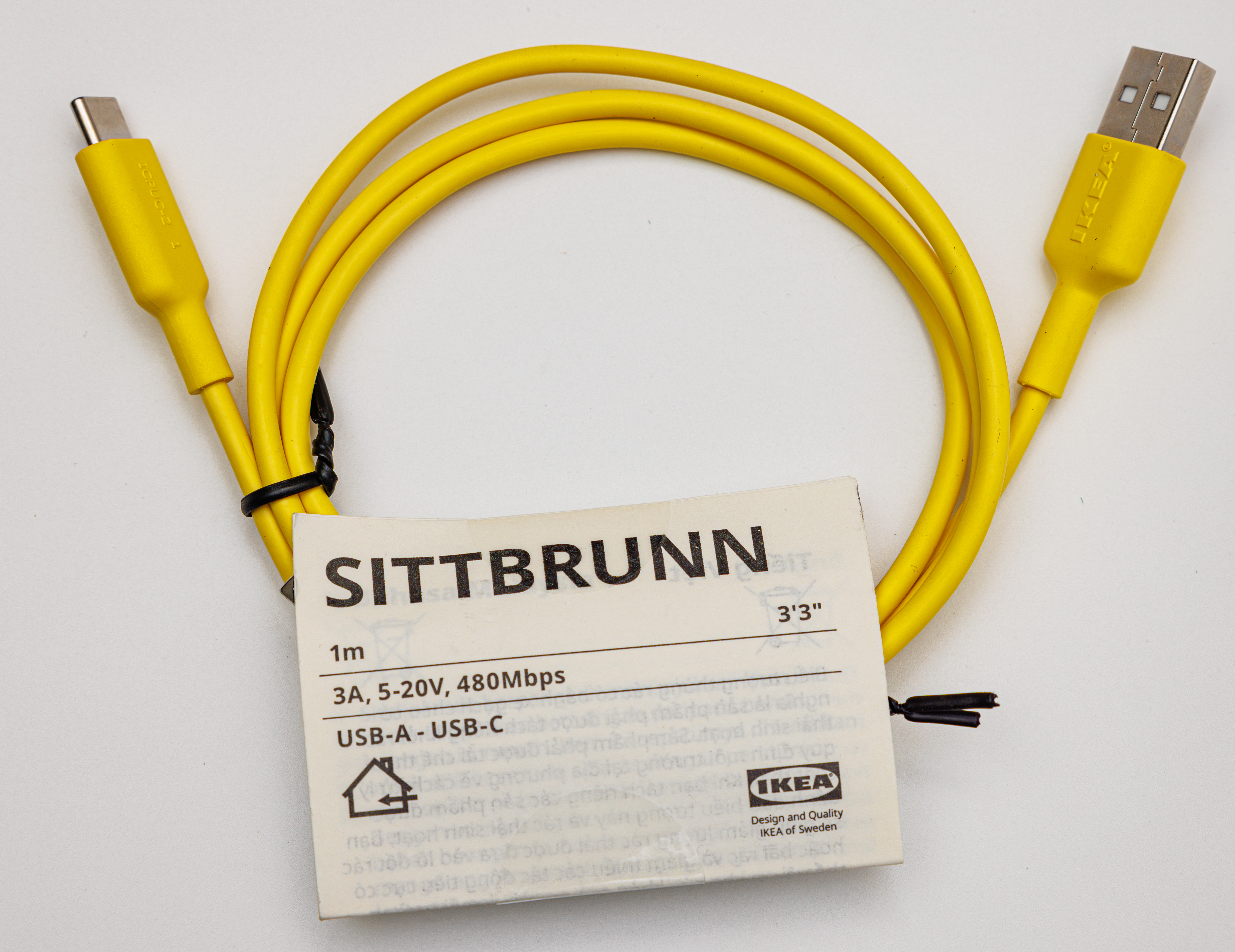 Multi-Brand USB-A to USB-B Cable (3m)